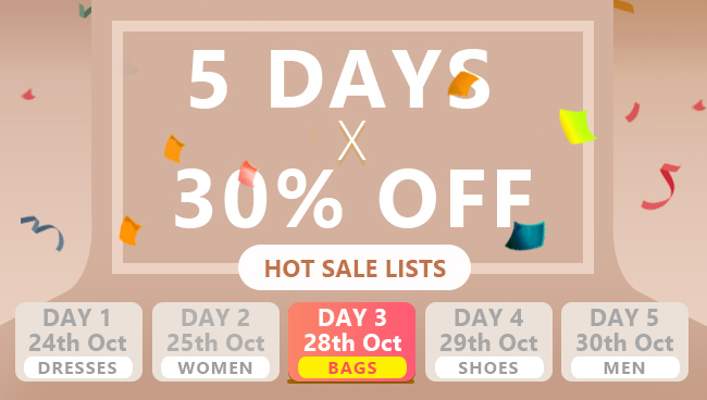 5 Day Sale - 30% OFF