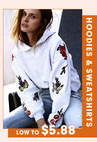 Hoodies & Sweatshirts Low To $5.88