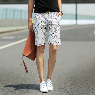 Japanese Style Men Shorts Fashion Casual Straight Floral Printed Latest ...