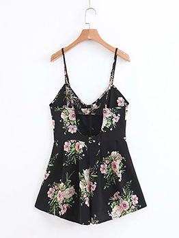 Wholesale Euro Style Floral Strapless Chiffon Rompers EMG092512RD ...